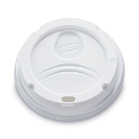 Dixie Dome Drink-Thru Lids, Fits 10 oz to 16 oz PerfecTouch; 12 oz to 20 oz WiseSize Cup, White, 50PK 9542500DX